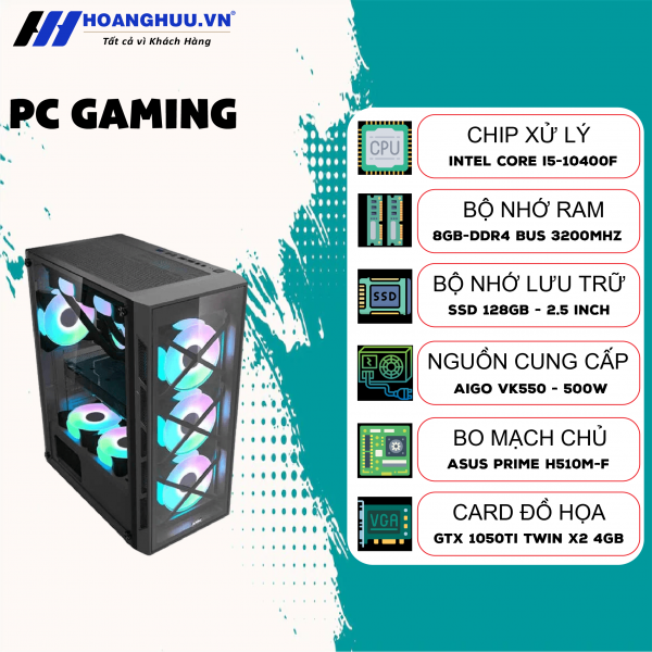 Bộ PC Gaming Mainboard Asus H510M